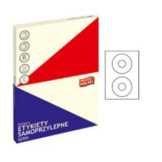 ETYKIETY SAMOPRZYLEPNE GRAND 033 BIAŁE ŚR.117, Etykiety samoprzylepne, Papier i etykiety