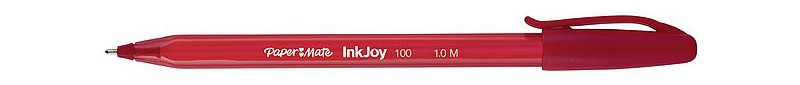 INKJOY 100 CAP DŁUGOPIS CZERWONY M 1,0 1szt, Długopisy, Artykuły do pisania i korygowania