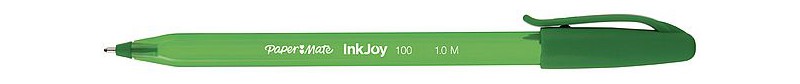 INKJOY 100 CAP DŁUGOPIS ZIELONY M 1,0 1szt, Długopisy, Artykuły do pisania i korygowania