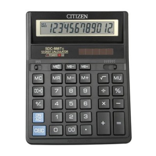 KALKULATOR CITIZEN BIUROWY SDC-888X 12-POZ., Kalkulatory, Urządzenia i maszyny biurowe