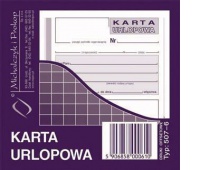 Karta urlopowa, Druki, Papier i etykiety