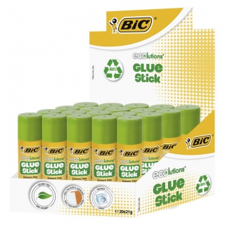 BIC Ecolutions Glue Stick 21g Klej 1 szt, Kleje, Drobne akcesoria biurowe