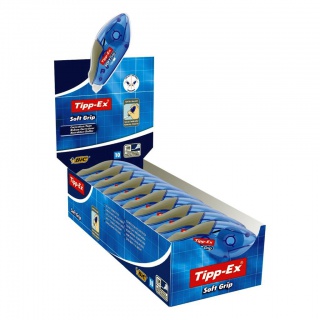 TIPP-EX Soft Grip Korektor Pudełko 10szt, Korektory, Artykuły do pisania i korygowania