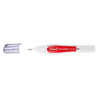 KOREKTOR W PISAKU TOMA 10ML METALOWA KOŃCÓWKA 014, Korektory, Artykuły do pisania i korygowania