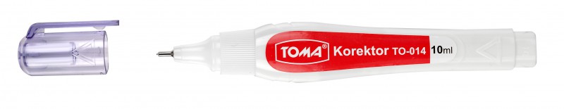 KOREKTOR W PISAKU TOMA 10ML METALOWA KOŃCÓWKA 014, Korektory, Artykuły do pisania i korygowania