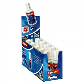 TIPP-EX Rapid 20 ml Korektor Pudełko 10szt, Korektory, Artykuły do pisania i korygowania