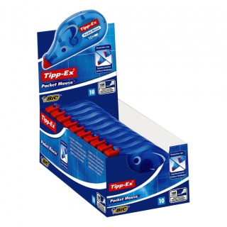 TIPP-EX Pocket Mouse Korektor Pudełko 10szt, Korektory, Artykuły do pisania i korygowania