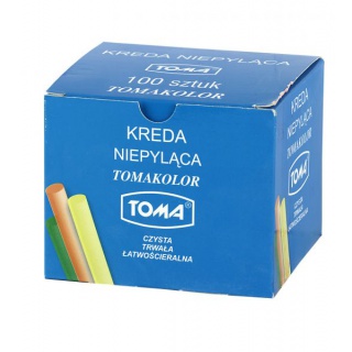 KREDA SZKOLNA KOLOR 100szt, Plastyka, Artykuły szkolne