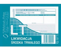 LT Likwidacja środka trwałego, Druki, Papier i etykiety