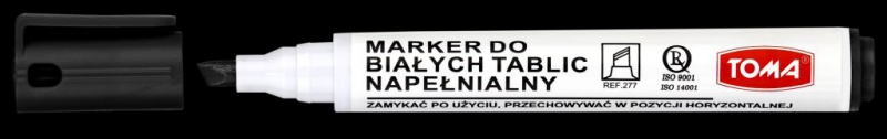 MARKER DO TABLIC SUCH. K.ŚCIĘTA CZARNY, Markery, Artykuły do pisania i korygowania
