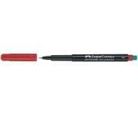 MULTIMARK OHP PERMANENTNY F CZERWONY FABER-CASTELL, Markery, Artykuły do pisania i korygowania