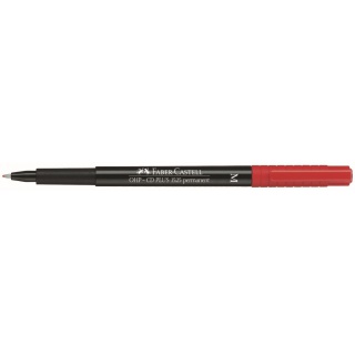 MULTIMARK OHP PERMANENTNY M CZERWONY FABER-CASTELL, Markery, Artykuły do pisania i korygowania