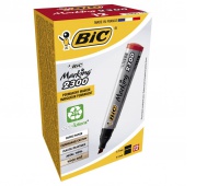 BIC Marking 2300 Ecolutions Marker czerwony ścięta końcówka 1 szt, Markery, Artykuły do pisania i korygowania
