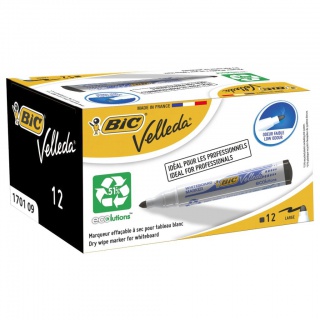 BIC Velleda Ecolutions 1701 Marker suchościeralny czarny 1 szt, Markery, Artykuły do pisania i korygowania