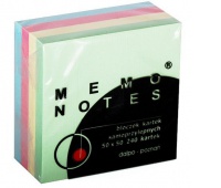 NOTES KOSTKA MINI 50x50 240k PASTELOWA, Kostki, Papier i etykiety