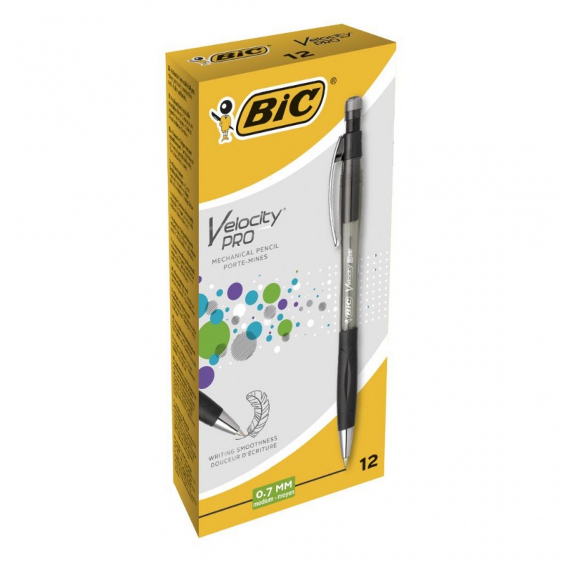 BIC Velocity PRO 0.7mm MMP Ołówek z gumką 1 szt, Ołówki, Artykuły do pisania i korygowania