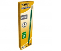BIC Evolution Original 655 HB Ołówek z gumką Blister 12 szt, Ołówki, Artykuły do pisania i korygowania