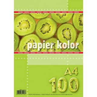 PAPIER A4 /100/ CZERWONY, Papier do kopiarek, Papier i etykiety