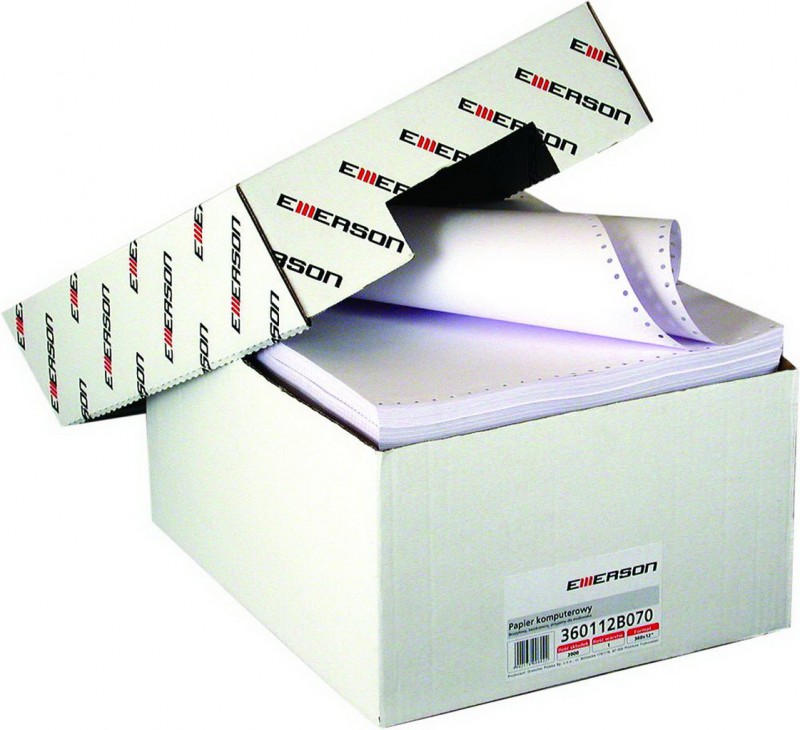 PAPIER KOMP.360x12''x1 Z/O/P 60g 2000SKŁ., Papier komputerowy, Papier i etykiety
