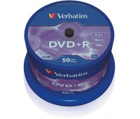 PŁYTY DVD+R VERBATIM 4,7 GB 16X CAKE 50 SZT.43550, Nośniki danych, Akcesoria komputerowe