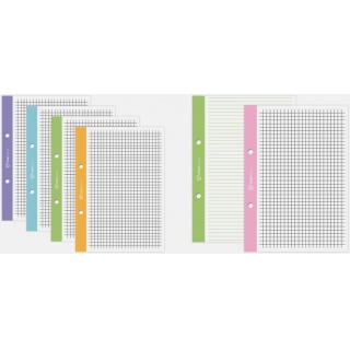 Wkład do segregatora A5 50 # kolorowy margines, Wkłady do segregatora, Papier i etykiety