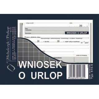 Wniosek o udzielenie urlopu, Druki, Papier i etykiety