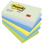 Bloczek samoprzylepny POST-IT&reg; (655-MTDR), 127x76mm, 6x100 kart., paleta marzycielska, Bloczki samoprzylepne, Papier i etykiety